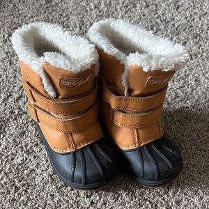 Cat & Jack Brown and Black Kids' Boots
